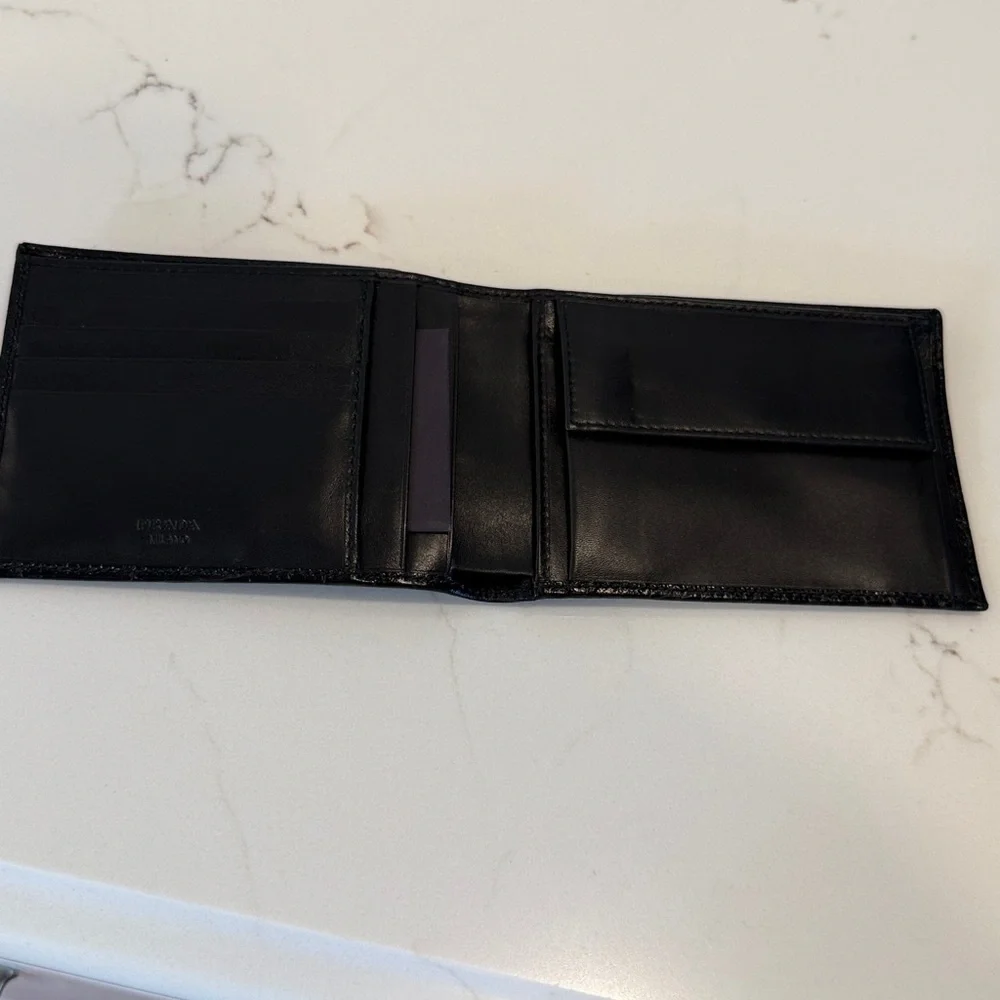 Prada Crocco Bifold Wallet